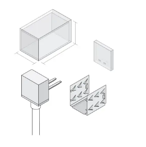 Diode LED DI-LIN-TE-BFC Field Connector for Top Bend Linaire Flex, Bottom