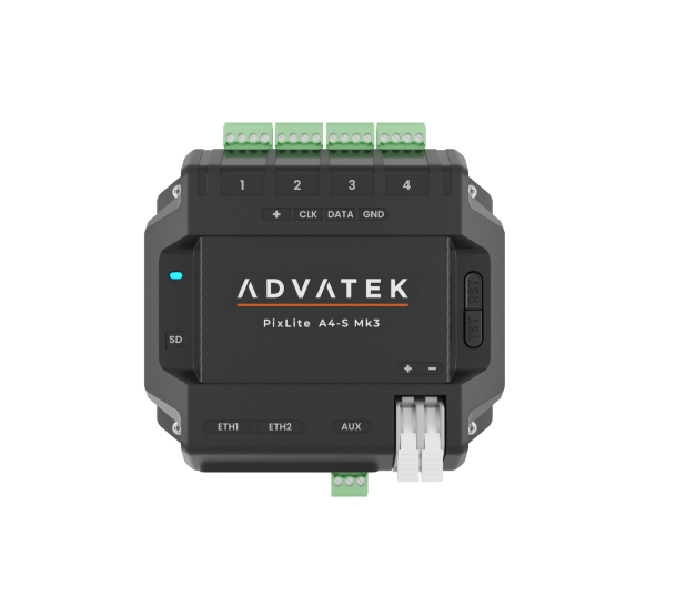 Advatek PixLite A4-5 Mk3 electronic device on a white background