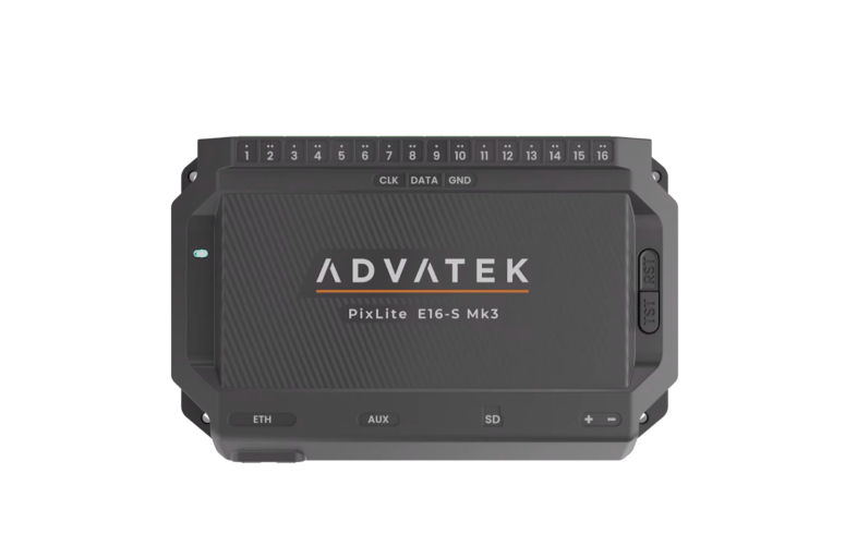 Advatek PixLite E16-S Mk3 device on a white background
