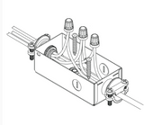 Diode LED DI-SABER-HW-JBOX SABER LED Under Cabinet Light Junction Box, White Finish