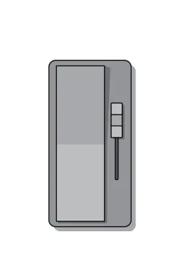 Diode LED DI-SXR1-FP-GR Faceplate for Switchex+R1, Gray