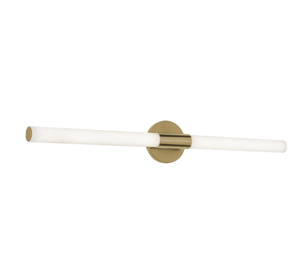 AFX Lighting DIOV3603LAJD1LB Dion 36 Inch LED Vanity Wall Light,120V, Watt 30W ,Selectable 5CCT 2700K/3000K/3500K/4000K/5000K, Light Antique Brass Finish