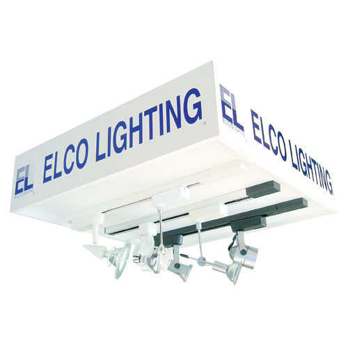 Elco Lighting DISP-D2 2' x 2' Drop-in For T-BAR Ceiling Display MiniLight, (3) 1.5' Tracks