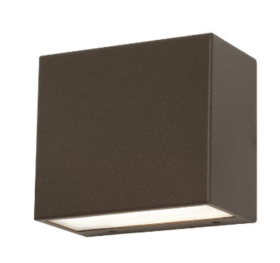 AFX Lighting DKTW0504LAJUDBZ Dakota 4 Inch LED Outdoor Wall Sconce Light Watt 12W, 120-277V, Selectable 5CCT - Bronze Finish