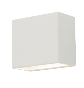 AFX Lighting DKTW0504LAJUDWH Dakota 4 Inch LED Outdoor Wall Sconce Light Watt 12W, 120-277V, Selectable 5CCT - White Finish