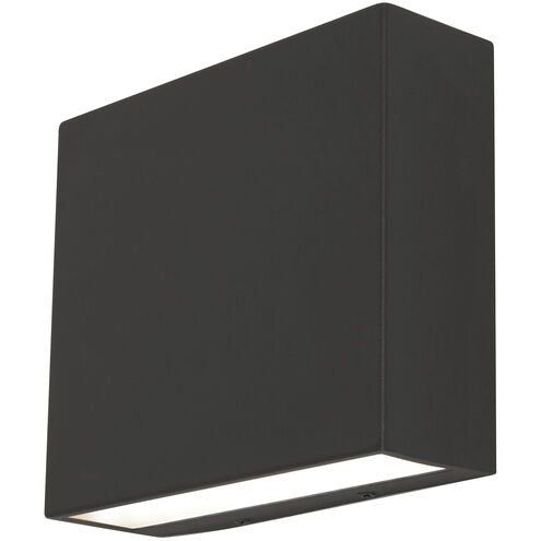 AFX Lighting DKTW0807LAJUDBK Dakota LED 7 inch Black Outdoor Wall Sconce Light in 8 inch Black Finish