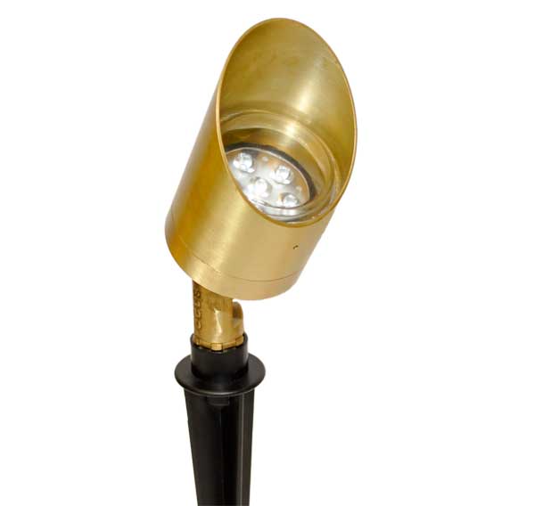 Focus Industries DL42LEDM715BAV 7W LED Module Brass Bullet Directional Light - Spot: 15° - Lumens: 560lm - Finish: Acid Verde