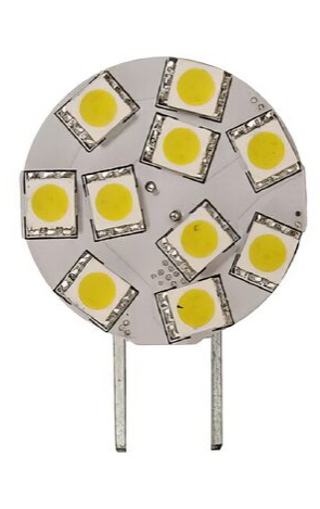 Dabmar Lighting DL-LED-G4P/2.4/64K Light Bulb Bi-Pin Small Plate 10 LEDs 2.4 Watt 12V