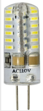 Dabmar Lighting DL-LED-G4S-2.2-64K Light Bulb Bi-Pin Silicone Round 2.2 Watt 48 LEDs 110V, 6400K