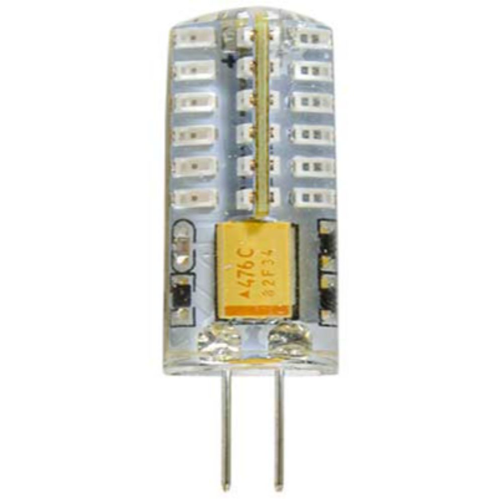 Dabmar Lighting DL-LED-G4S-3W-AMB LED G4 Bi-Pin Silicone Round Bulb Light, Voltage 12V, Amber (Turtle Safe) Finish