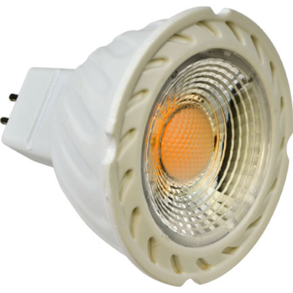 Dabmar Lighting DL-MR16-LED-3W-27K LED MR16 3 Watt High Power Chip On Board Light, Voltage 12V, Color Temperature 2700K, Warm White Finish