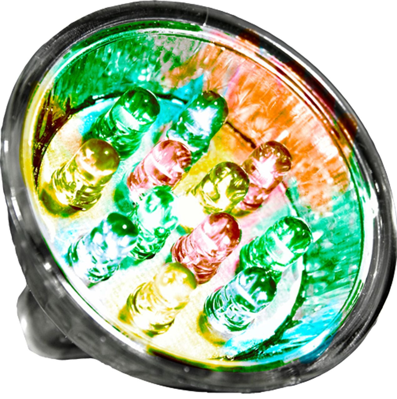 Dabmar Lighting DL-MR16-LED/1-12/MC Light Bulb MR16 Lamp LED 0.6 Watt 12 LEDs Multi-Color 12V