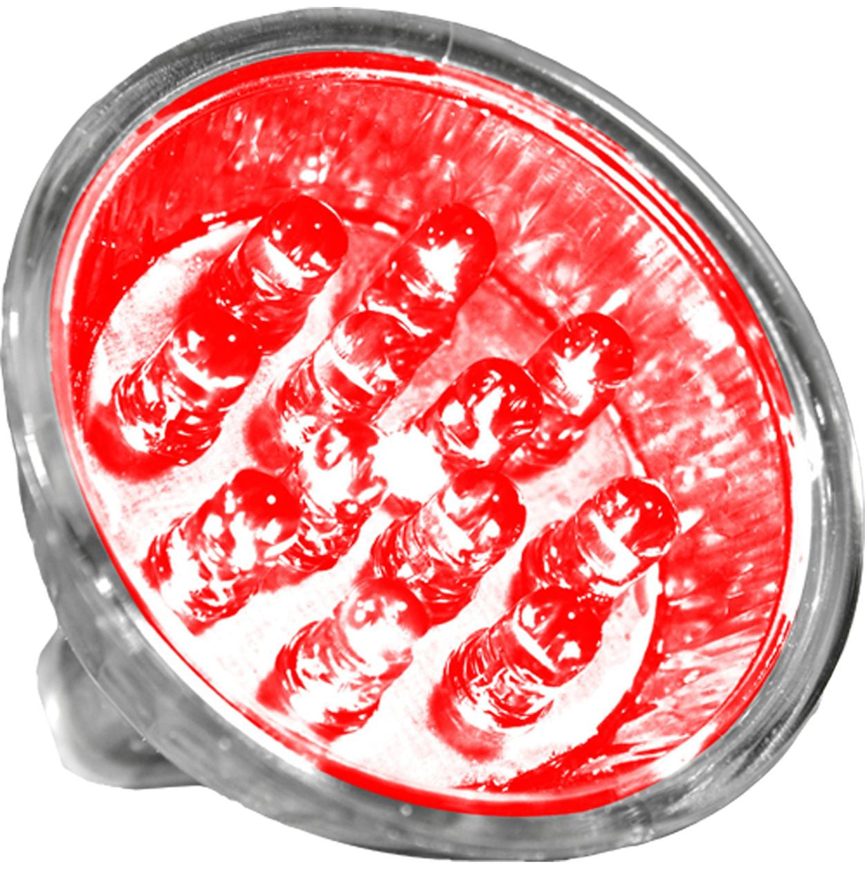 Dabmar Lighting DL-MR16-LED/1-12/R Light Bulb MR16 LED 0.6 Watt 12 LEDs Red 12V, Red