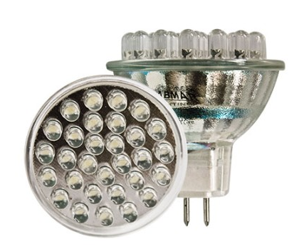 Dabmar Lighting DL-MR16-LED/30/W Light Bulb Mr16 Led 2.25w 30 Leds Spot 12v Lamp