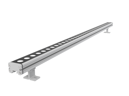 Core Lighting LWW-HO-24-30K-10X40-STB-TG-24V High-Output Linear LED Wall Washer - 24V - 24 In - 30K - 10º x 40º - Standard Tilting Bracket - Titanium Gray