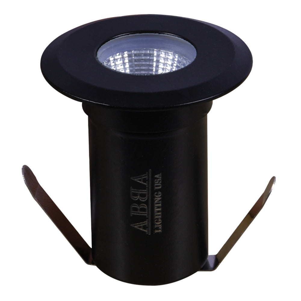 ABBA Lighting USA DM52-BK-3000K Heavy Duty Cast Stainless Steel Well Light - Color Temperature: 3000K - Finish:  Black