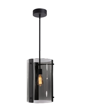 AFX Lighting DNAP10MBBK Dana 10 Inch Med Base LED Pendant Light, Wattage: 60W Max, Black Finish