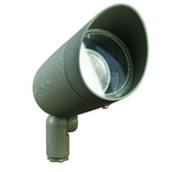 Dabmar Lighting DPR20-G-HOOD Cast Aluminum Spot Light, No Lamp Hood, Voltage 120V, E26, Green Finish