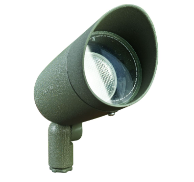 Dabmar Lighting DPR20-L7-27K-G-HOOD Cast Aluminum Spot Light, Color Temperature 2700K Hood, Voltage 120V, E26, Green Finish