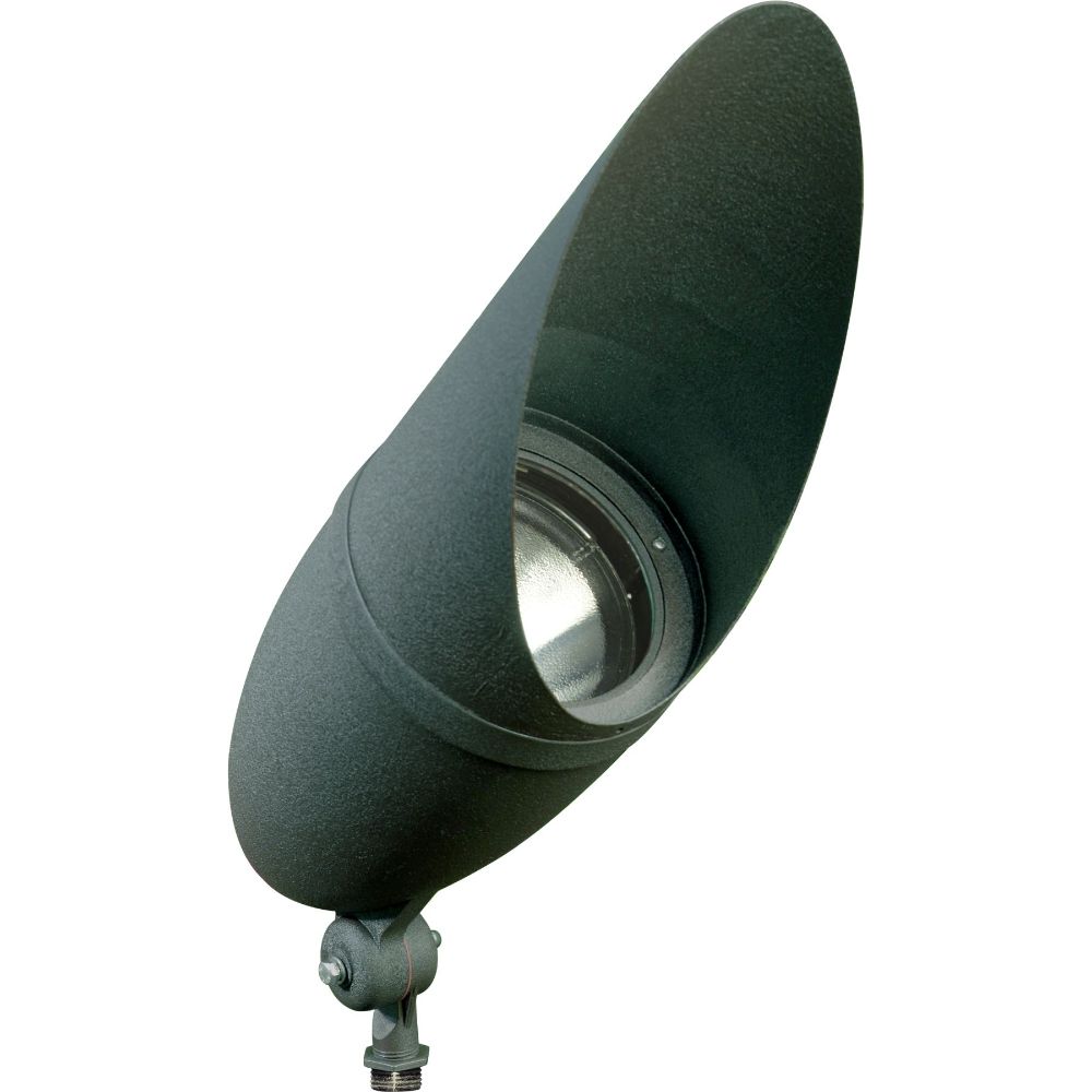 Dabmar Lighting DPR41-G-HOOD LED Cast Aluminum Spot Light, Voltage 120V, E26, No Lamp, Green Hood