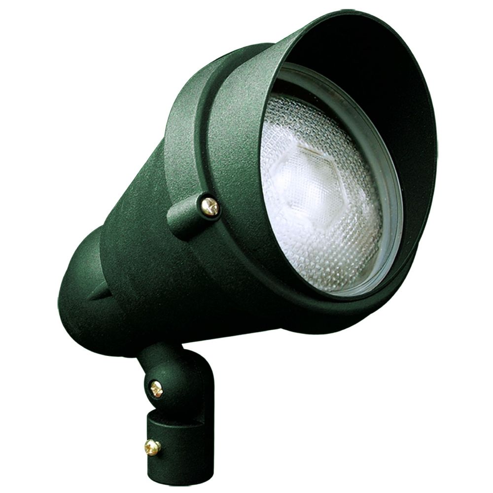 Dabmar Lighting DPR42-L12-RGBW-G-HOOD LED Cast Aluminum Spot Light, Voltage 120V, E26, Color Temperature RGBW, Green Hood
