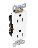 Orbit DR15-SW 15A Decorative Duplex Receptacle S/G White