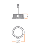 DMF Lighting DRD2M12940NSA Recessed Narrow Spot Fixed LED Downlight Module, Lumens 1250 lm, 93+ CRI, Color Temperature 4000K, Alternate