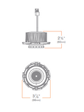 DMF Lighting DRD4M1093WLSWT Recessed Linear Spread Adjustable LED Downlight Module, Lumens 1000 lm, Color Temperature Warm Dim, 93+ CRI, Triac/ELV, White Finish