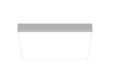 4" square white surface mount LED downlight, DMF Lighting DRD5S4S10927O, thin profile, seamless design.