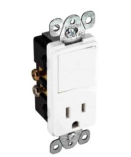 Orbit DRDS15-I Decora 15A S/P Stack Switch / Receptacle lvory