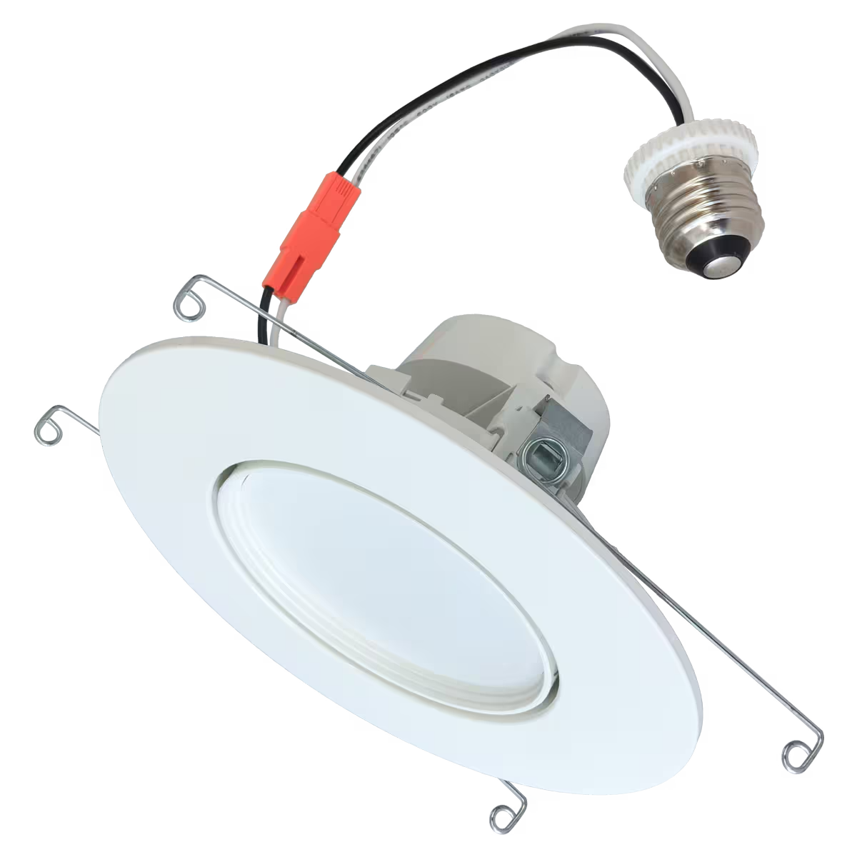 Eiko DRTR6-11W-8FCCT-D-WH Downlight Rotatable Retrofit 6IN 910LM 11W 80CRI 27/30/35/40/50K 120V Triac Dimming