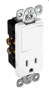 ORBIT DS415-W 15A 4-W Rocker Switch, White Finish