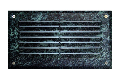 Dabmar Lighting DSL1000-L9-30K-VG LED Cast Aluminum Louvered Step Light, Voltage 85V-265V, G24, Color Temperature 3000K, Verde Green Finish