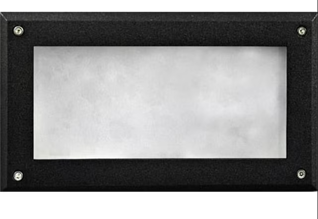 Dabmar Lighting DSL1001-L12-40K-B G24 LED Cast Aluminium Open Face Step Light, Black, Voltage 120V-277V, Wattage 12W, Color Temperature 40K, Black Finish