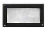 Dabmar Lighting DSL1001-L6-RGBW-B Cast Aluminum Open Face Step Light, E26, Color Temperature RGBW, Black Finish