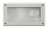 Dabmar Lighting DSL1001-L9-30K-W Cast Aluminum Open Face Step Light, G24, Color Temperature 3000K, White Finish