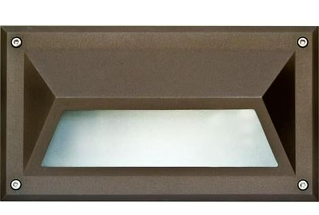 Dabmar Lighting DSL1002-L12-40K-BZ G24 LED Cast Aluminium Hooded Step Light, Wattage 12W, Color Temperature 40K, Voltage 120V-277V, Bronze