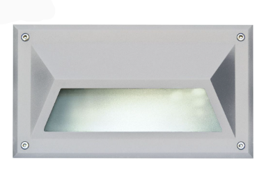Dabmar Lighting DSL1002-L9-65K-W Cast Aluminum Hooded Step Light, G24, Color Temperature 6500K, White Finish