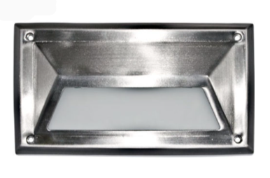 Dabmar Lighting DSL1002-SS304 Stainless 304 Hooded Step Light, E26, No Lamp, Stainless Steel 304