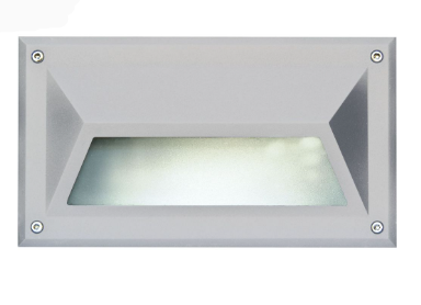 Dabmar Lighting DSL1002-W Cast Aluminum Hooded Step Light, E26, No Lamp, White Finish