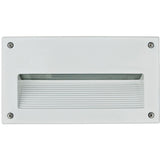 Dabmar Lighting DSL1003-L9-30K-W LED Cast Aluminum Recessed Step Light, 85V-265V, G24, Color Temperature 3000K, White Finish