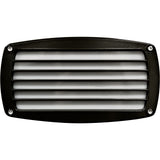 Dabmar Lighting DSL1015-L12-30K-B LED Cast Aluminum Louvered Step Light, 120-277V, G24, Color Temperature 3000K, Black Finish