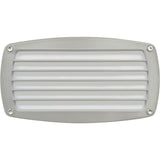 Dabmar Lighting DSL1015-L12-30K-W LED Cast Aluminum Louvered Step Light, 120-277V, G24, Color Temperature 3000K, White Finish