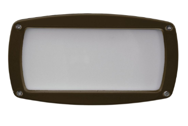 Dabmar Lighting DSL1016-L7-30K-BZ Cast Aluminum Open Face Step Light, G24, Color Temperature 3000K, Bronze Finish