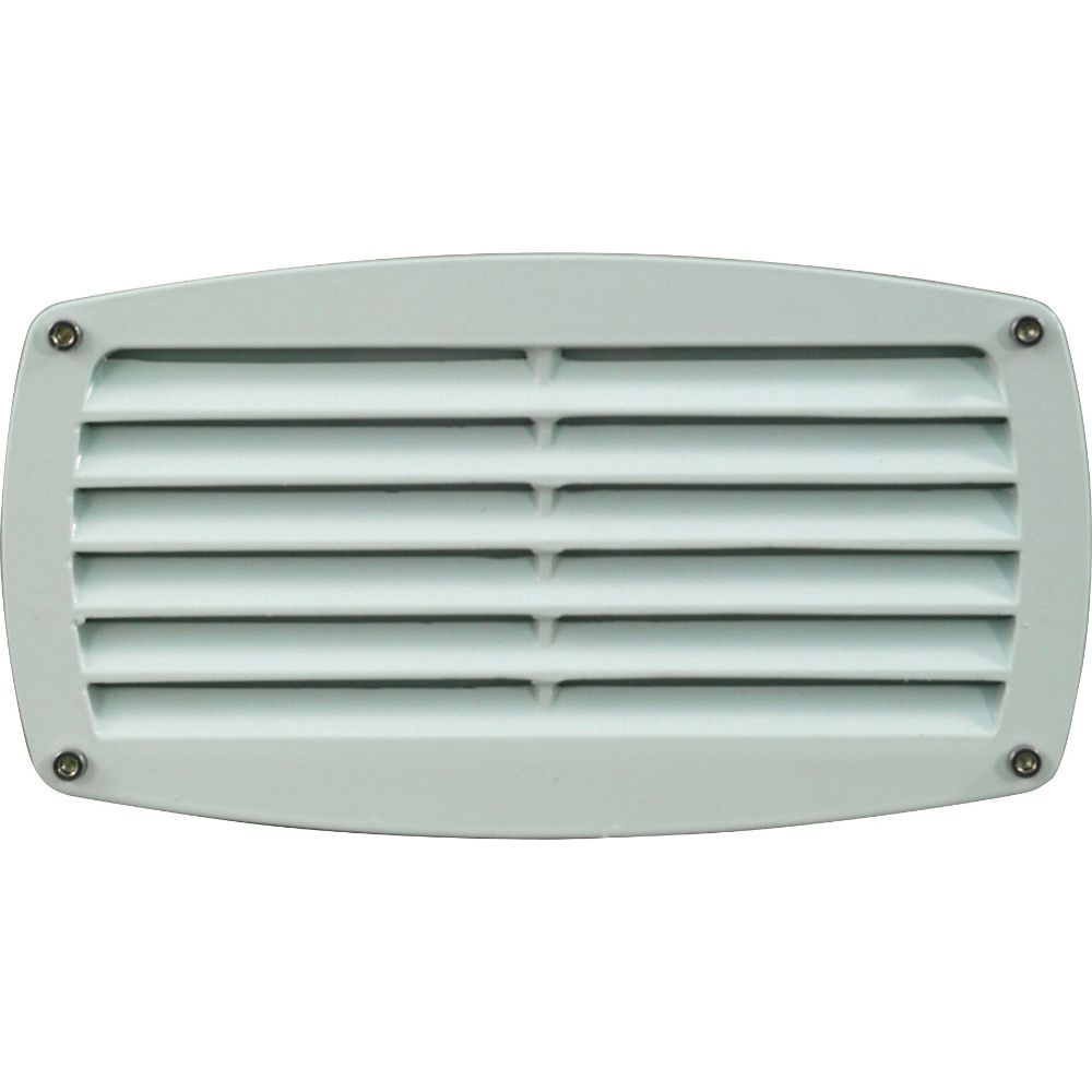 Dabmar Lighting DSL1017-W LED Recessed Louvered Step Wall Light, White Finish