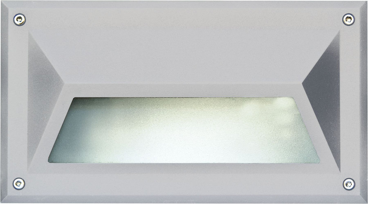 Dabmar Lighting DSL1025-W Outdoor Hooded Down Step Light, Wattage 5W, PL5, Voltage 120V, White Finish