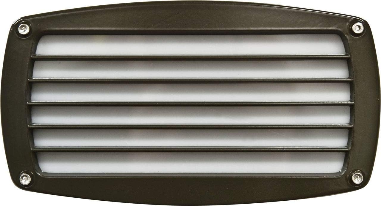 Dabmar Lighting DSL1063-BZ Recessed Louvered Brick, Step & Wall Light, Wattage 13W, Voltage 120V, Bronze