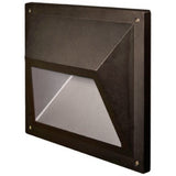 Dabmar Lighting DSL1115-BZ LED Large Recessed Step Wall Light, Bronze Finish