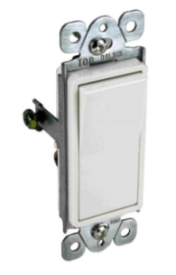ORBIT DSL315-I 15A 3-W Rocker Illuminated Switch, Ivory Finish
