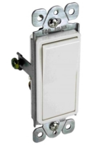 ORBIT DSL315-W 15A 3-W Rocker Illuminated Switch, White Finish